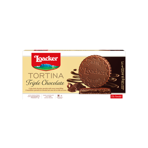 Loacker Tortina Triple Chocolate vafli 6x21g slika 1