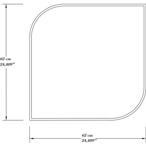 Vero - White White Decorative Chipboard Mirror slika 4