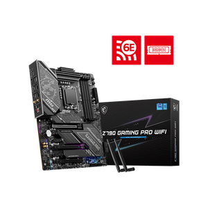 MSI Z790 GAMING PRO WIFI Motherboard ATX - Supports Intel Core 12/13/14th Gen Processors, LGA 1700, DDR5 Boost (7200+MHz/OC), 3 x PCIe 4.0 x16, 2 x PCIe 3.0 x1, 3 x M.2 Gen4, 2.5Gbps LAN, Wi-Fi 6E