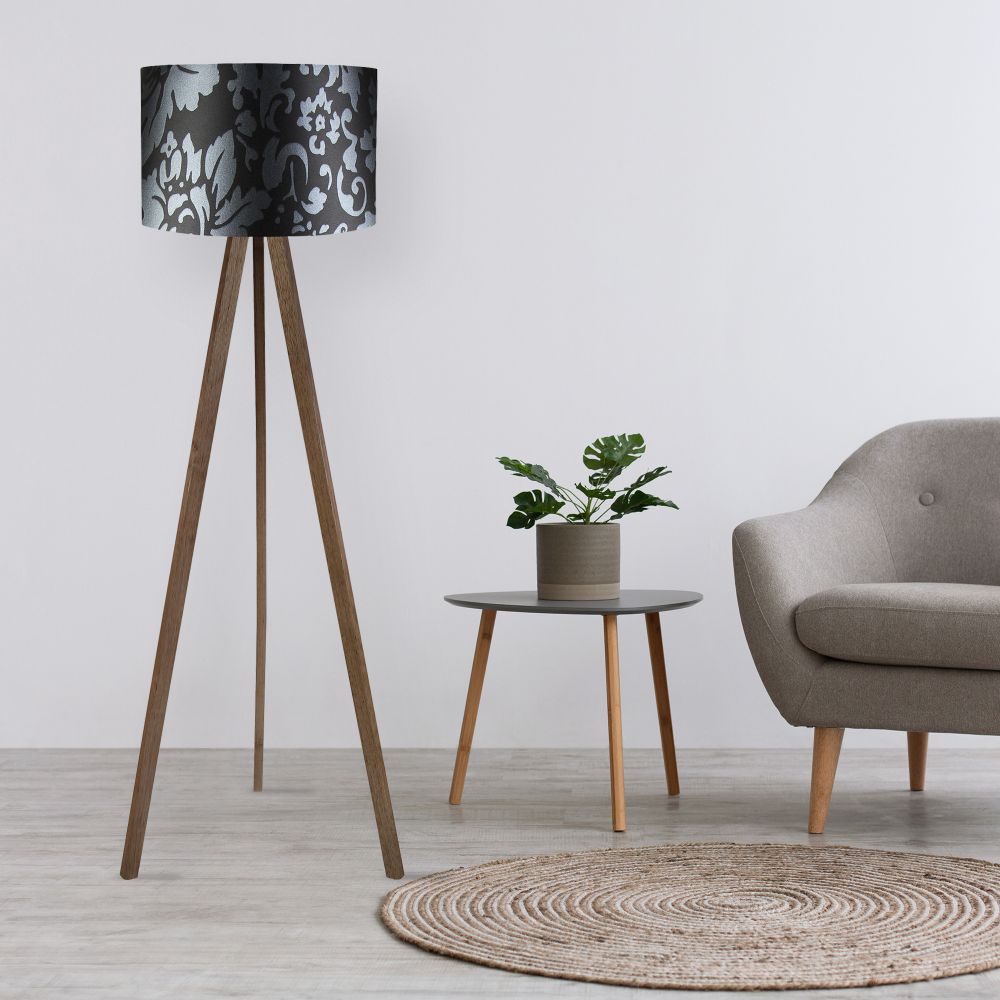 Podna Lampa AYD-1204 - boje: crna, smeđa, siva slika 1
