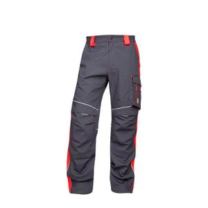 Ardon Klasične radne hlače Neon H6404, Sivo-crvene