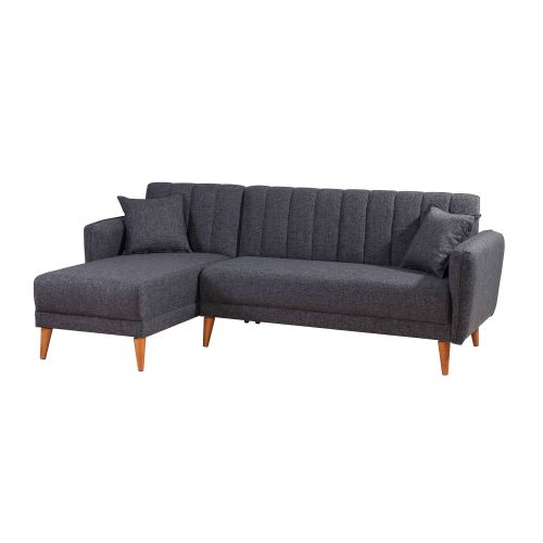 Atelier Del Sofa Aqua Köşe Levo-Tamno Siva Ugao Sofa-Krevet slika 4