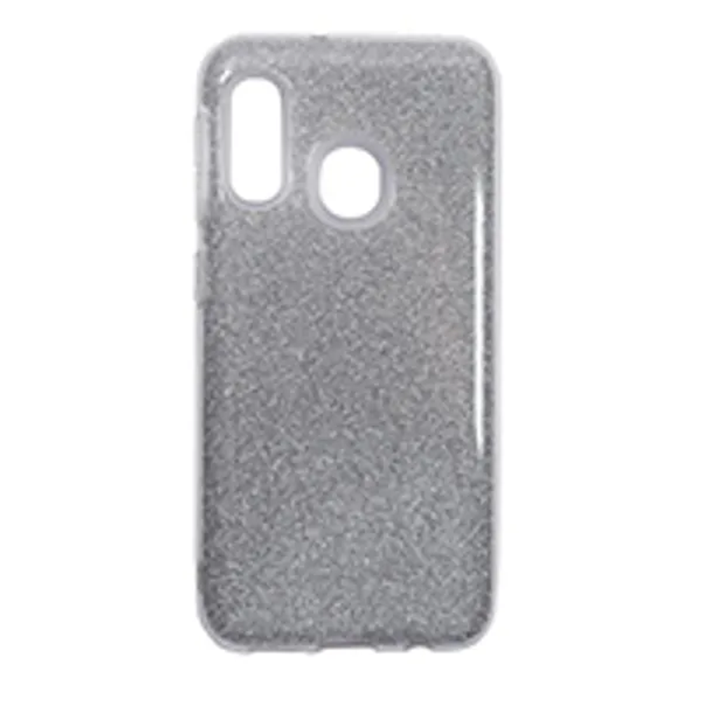 MM TPU MOTOROLA E7 POWER GLITTER srebrna slika 1