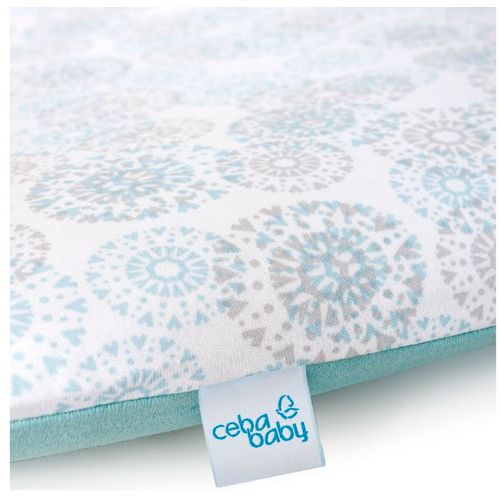 Ceba Baby navlaka za podlogu za previjanje mekano(75x72) 2 kom Dande Turquoise + Twigs Light grey slika 2