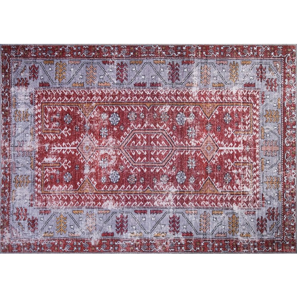 Soul Chenille - Crveni AL 134 Višebojni Hodnički Tepih (75 x 150 cm) slika 1