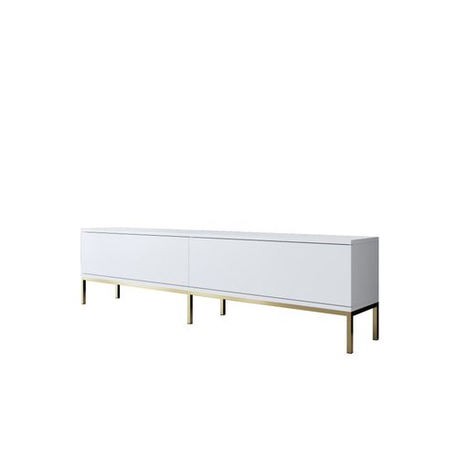 Lord - White, Gold WhiteGold TV Stand slika 5