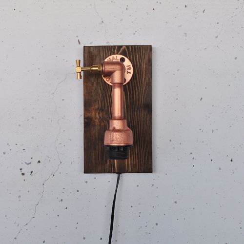 Pp174 Wooden
Rose Gold Wall Lamp slika 7