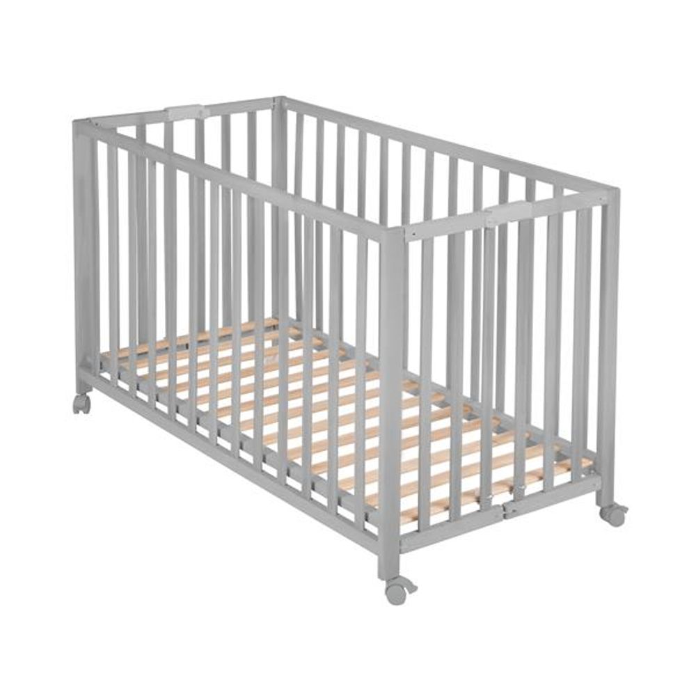  Roba Kids Sklopivi krevetac 60x120 cm, Sivi slika 1