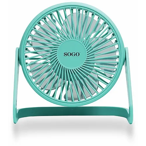 SOGO Mini ventilator, USB, 5", 5W, plavi slika 1