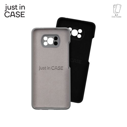 2u1 Extra case MIX PLUS paket CRNI za Poco X3 Pro slika 1