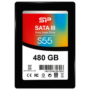 Silicon Power SP480GBSS3S55S25 2.5" 480GB SSD, SATA III, S55, Read up to 500 MB/s, Write up to 450 MB/s