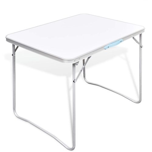 Sklopivi stol za kampiranje prilagodive visine metalni okvir slika 6