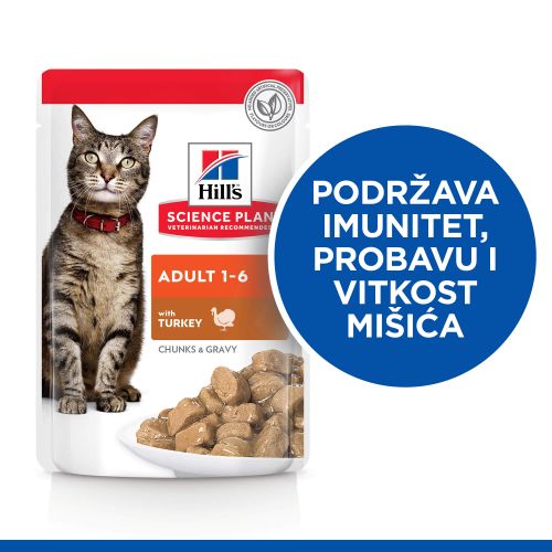 Hill's Science Plan Adult Hrana za Mačke s Puretinom, 85 g slika 3