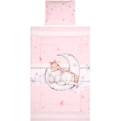 LORELLI RANFORCE COSY 3-dijelni set posteljine Butterflies Pink 100 x 150 cm slika 1