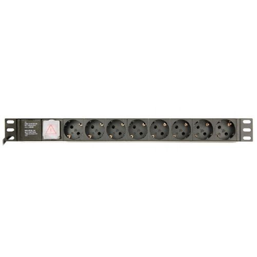 EG-PDU-014 Produzni kabl sa zastitom 8 uticnica 16A, PDU 1U, aluminium, 3m slika 4