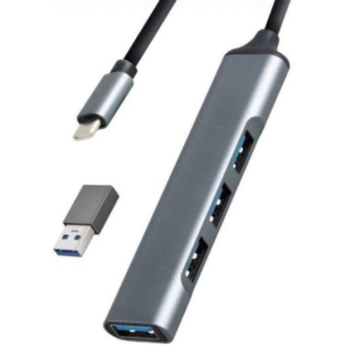 UHB-U3P4-05 ** Gembird HUB Type-C+A to 4*USB3.0 Aluminum ( 686) slika 3