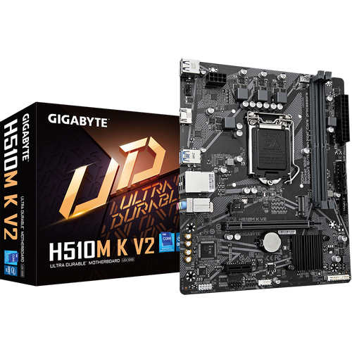 Gigabyte H510M K V2 LGA1200, H470 Chipset, 2x DDR4, NVMe PCIe Gen3 x4 2280 M.2 Connector slika 1