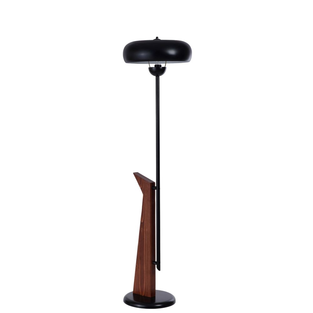 Opviq Podna lampa 685, crna, orah slika 2