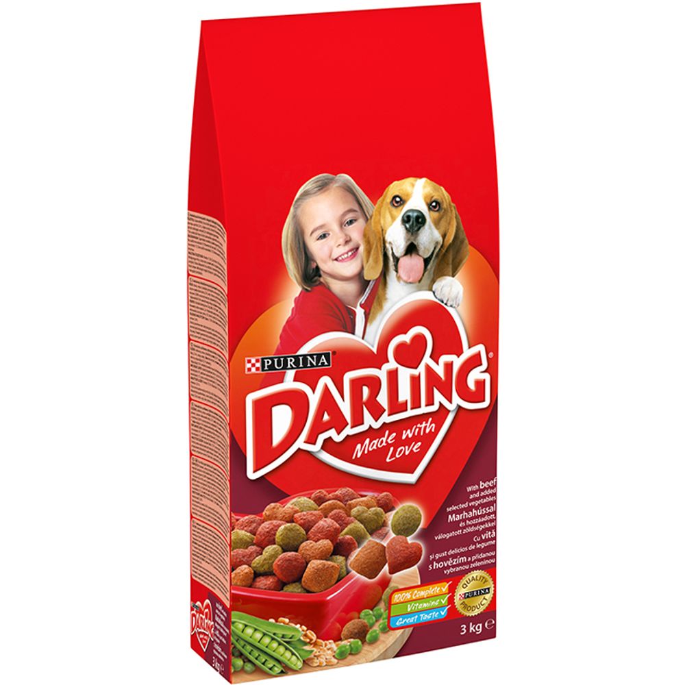 Darling suva hrana za pse, govedina i povrće 15kg slika 1