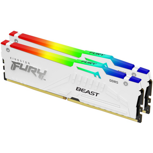 Memorija KINGSTON FURY BEAST KF556C36BWEAK2/64 64GB(2X32GB)/DIMM/DDR5/5600MHz/bela slika 1