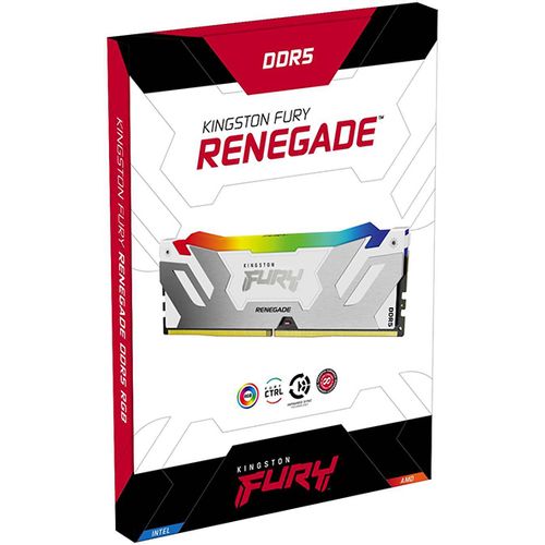 KINGSTON DIMM DDR5 32GB 6000MT/s KF560C32RWA-32 FURY Renegade RGB White XMP slika 3