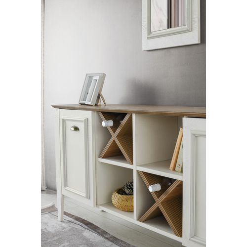 Rustic Console with Mirror White
Walnut Console slika 2