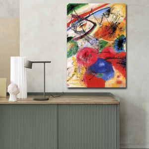 70100FAMOUSART-065 Multicolor Decorative Canvas Painting