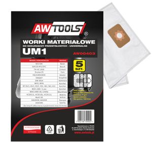 AWTools vrećice od mikrovlakana, komplet od 5 kom., UM1, GAS35/VC3011L/VC3510L/VC3511L