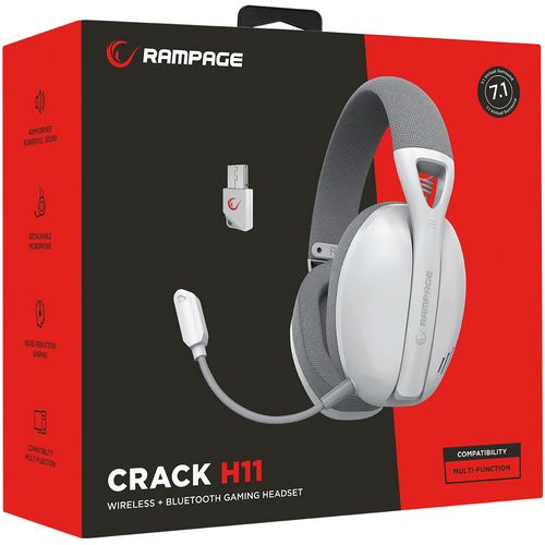 Rampage bluetooth slusalice crack h11 bele, 37640 slika 4