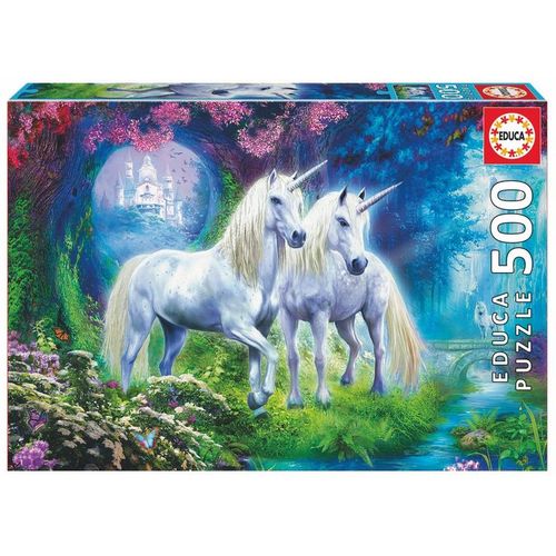 Jednorogovi u šumi Puzzle - 500 komada slika 2