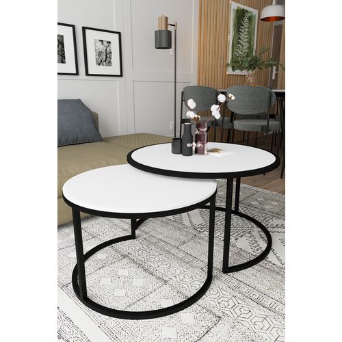 Bora - White White Coffee Table slika 2