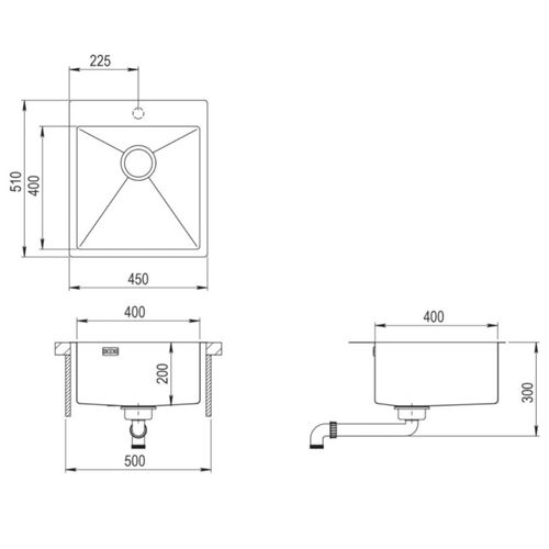 Sudoper Helika AIRA 100 X-C Copper slika 2