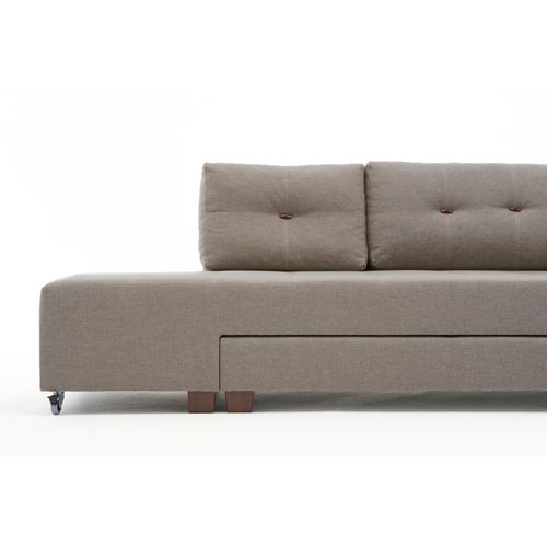 Atelier Del Sofa Kutna garnitura na razvlačenje, Krem, Manama Corner Sofa Bed Right - Cream slika 10