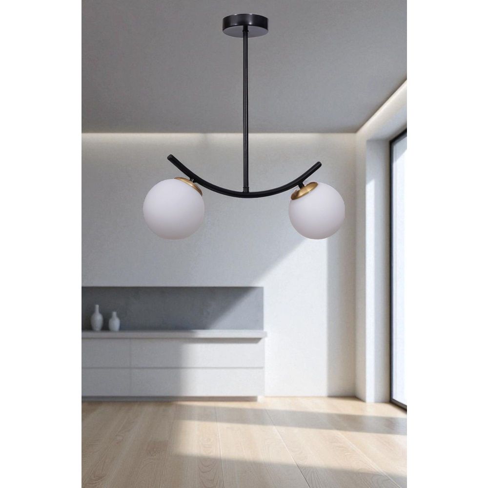 Opviq Luster 396, Bijela, Crna slika 1