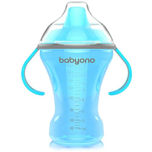 BabyOno Neprolijevajuća čaša Natural, plava slika 2