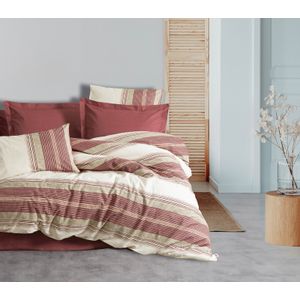 Kenway - Claret Red Claret Red Ranforce Single Quilt Cover Set