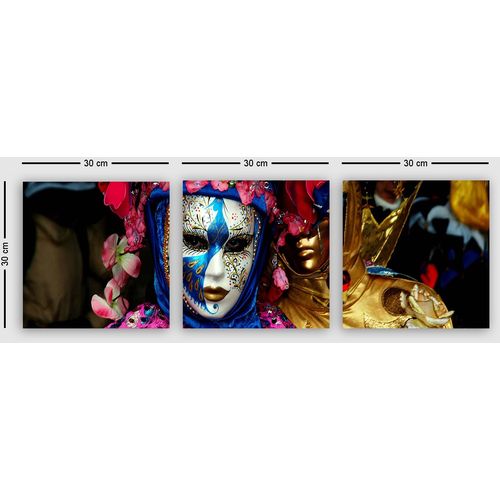 Wallity Slika ukrasna platno (3 komada), PMASK01 slika 2