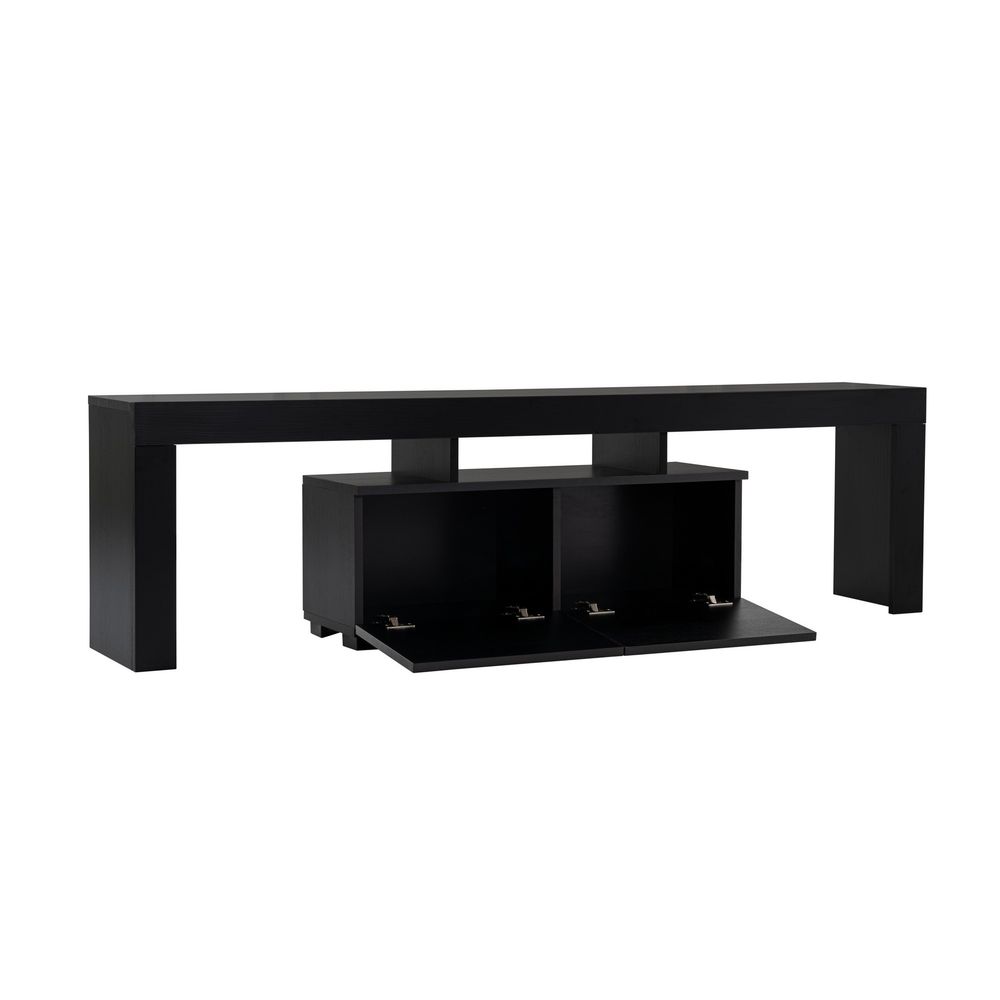 Enclave - Crni TV Stalak od Drva slika 6