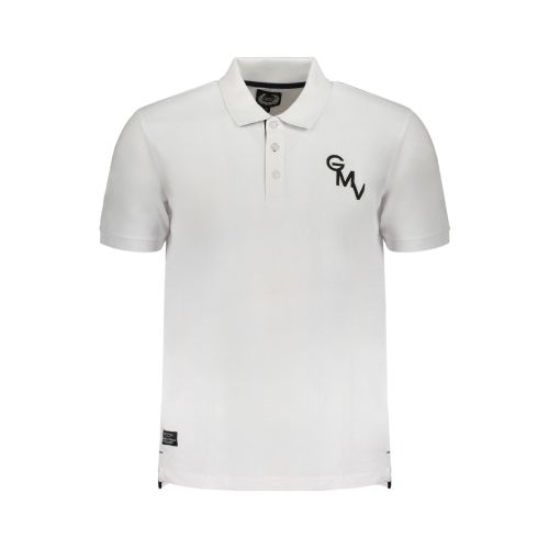 GIAN MARCO VENTURI MEN'S WHITE SHORT SLEEVED POLO SHIRT slika 1