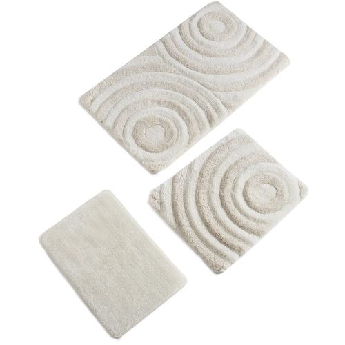 Wave - Ecru Ecru Bathmat Set (3 Pieces) slika 3