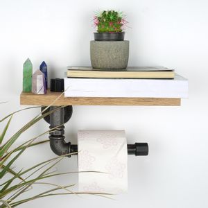 Boruraf254 Walnut
Black Toilet Paper Holder