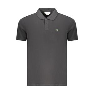 CALVIN KLEIN MEN'S SHORT SLEEVE POLO BLACK