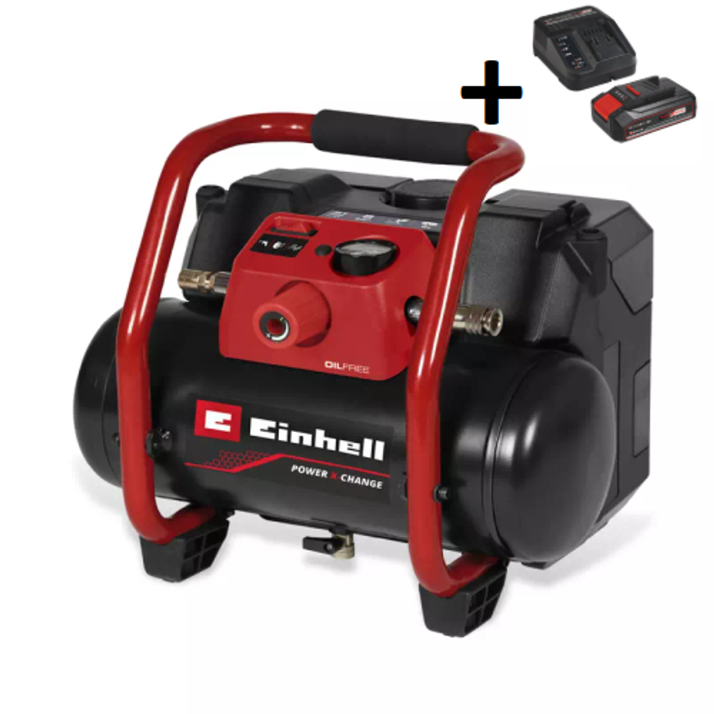 Einhell PXC aku kompresor TE-AC 36/150 Li OF Solo + Baterija 4 Ah 18V i punjač slika 1