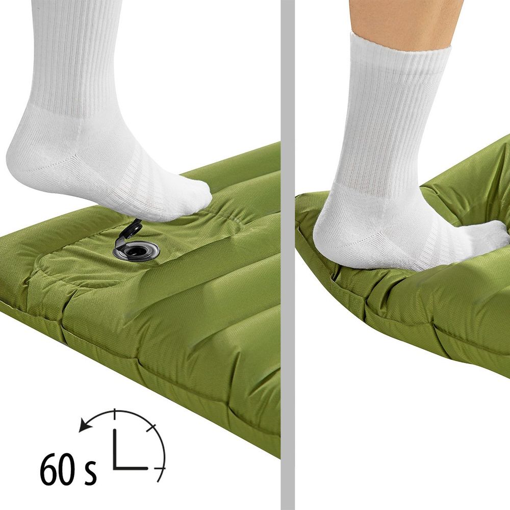 Nc4101 zelena prostirka s ugrađenom pumpom 9 cm nils camp slika 4
