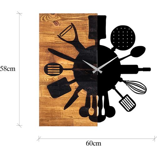 Wallity Ukrasni drveni zidni sat, Wooden Clock 32 slika 7