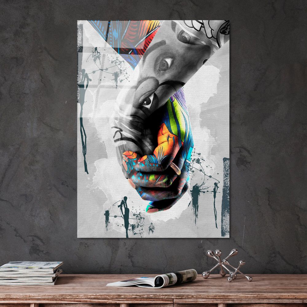 UV-799 Dekorativna Slika na Kaljenom Staklu, 70 x 100 cm, Višebojna slika 1
