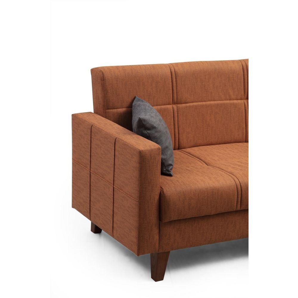Polya - Crveni Ugaoni Sofa-Krevet slika 4