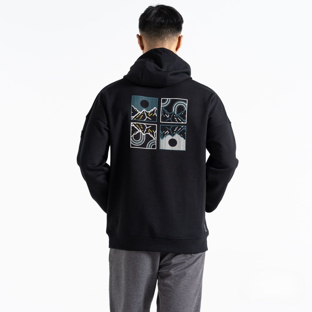 Dare2B Muški duks sa kapuljačom Distinctly Black/Black slika 4