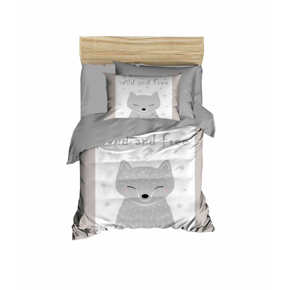 Set posteljine za bebe PH1100 u sivo-bijeloj boji slika 1