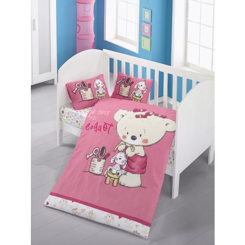 Colourful Cotton Komplet posteljine za bebe od ranforcea Sweet slika 1